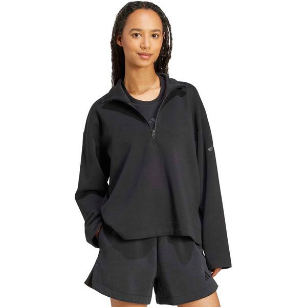 Thumbnail - ADIDAS Damen Sweatshirt Soft Lux Quarter-Zip