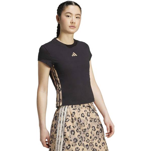 Thumbnail - ADIDAS Damen Shirt Animal Print 3-Stripes