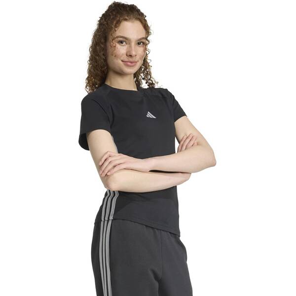 Thumbnail - ADIDAS Damen Shirt Holiday 3-Streifen schmal geschnittenes