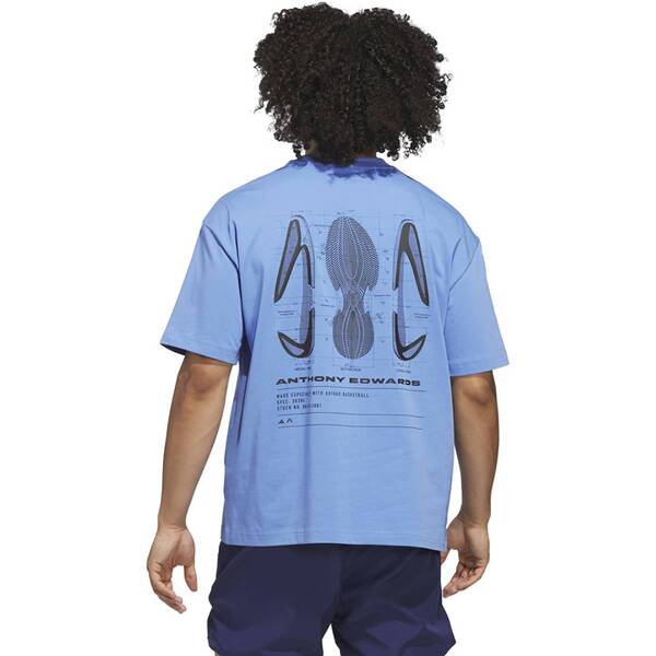 Thumbnail - ADIDAS Herren Shirt ANTHONY EDWARDS GFX SCHEMATIC TEE
