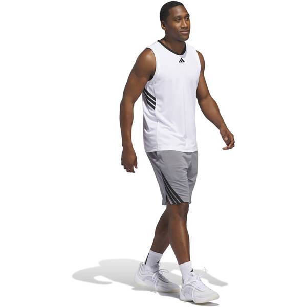 Thumbnail - ADIDAS Herren Shorts Legends 3-Streifen Basketball (Länge 7 Zoll)