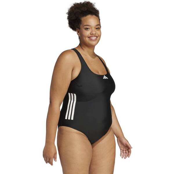 Thumbnail - ADIDAS Damen Badeanzug 3-Streifen C-Back Große Größen