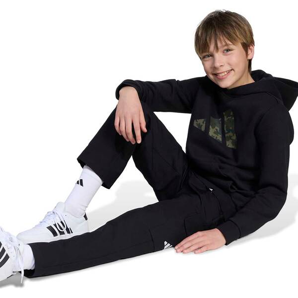 Thumbnail - ADIDAS Kinder Kapuzensweat Kapuzenpullover mit Camouflage-Grafik für Kinder