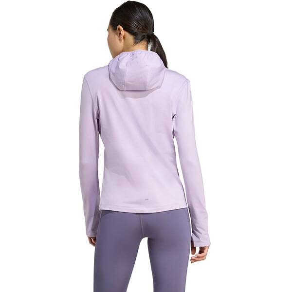 Thumbnail - ADIDAS Damen Sweatshirt Own The Run Winterized Hoodie mit halbem Reißverschluss