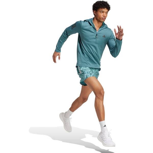 Thumbnail - ADIDAS Herren Sweatshirt Own The Run Winterized Hoodie mit halbem Reißverschluss