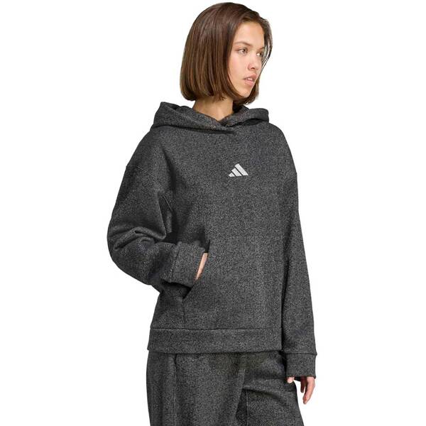 Thumbnail - ADIDAS Damen Kapuzensweat ALL SZN Holiday Glitter Fleece Loose