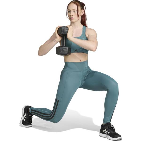 Thumbnail - ADIDAS Damen Tight Optime 3-Streifen Full Length