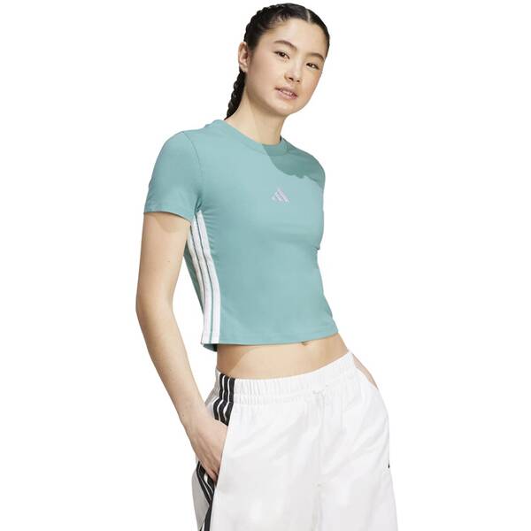 Thumbnail - ADIDAS Damen Shirt Essentials 3-Streifen Slim Baby