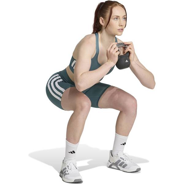 Thumbnail - ADIDAS Damen Tight Optime Essentials 3-Stripes Short (Länge 7 Zoll)