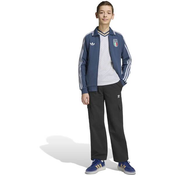 Thumbnail - ADIDAS Kinder Fanjacke Italien Anthem Kids Auswärtsjacke