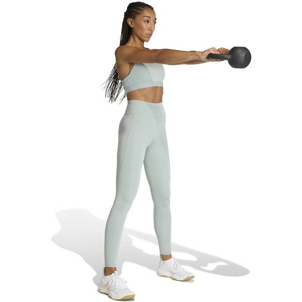 Thumbnail - ADIDAS Damen Tight Optimé Essentials Stash Pocket in voller Länge