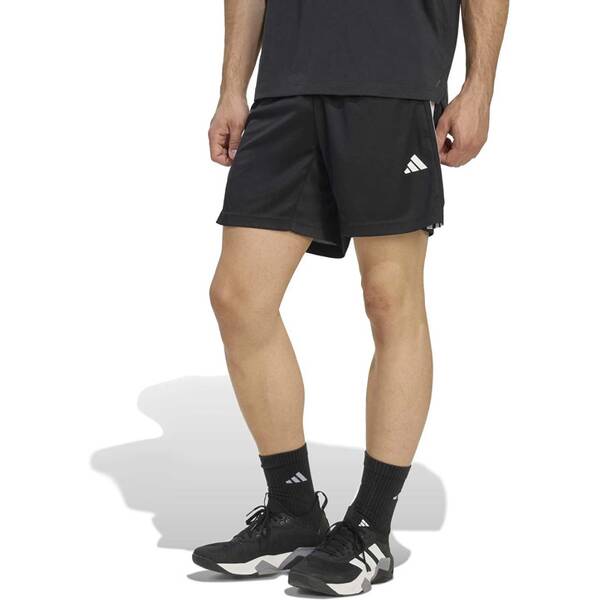 Thumbnail - ADIDAS Herren Shorts WORKOUT ESSENTIALS BASE 3-STRIPES PIQUÉ SHORT 7 IN