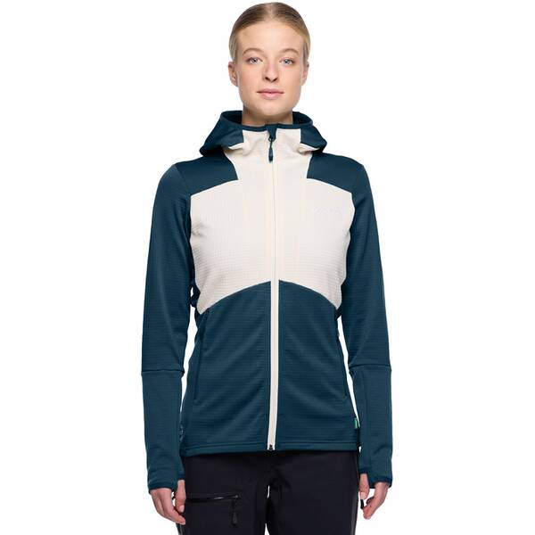 Thumbnail - VAUDE Damen Unterjacke Wo Monviso Hooded Grid Fleece Jacke