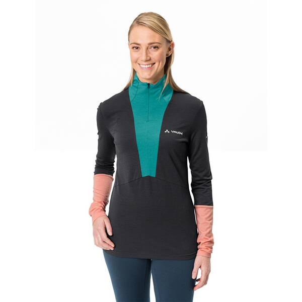Thumbnail - VAUDE Damen Unterhemd Wo Monviso Wool Halfzip Shirt