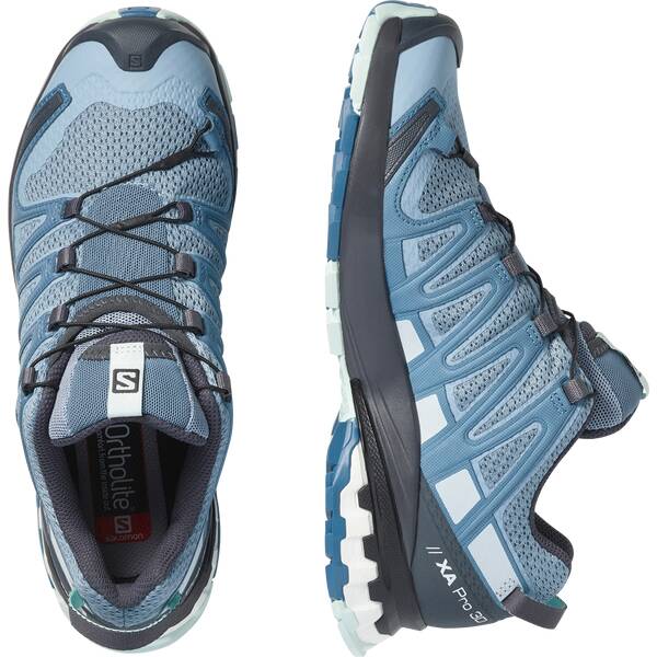 Thumbnail - SALOMON Damen Trailrunningschuhe SHOES XA PRO 3D v8 W Ashley Blue/Ebony/O
