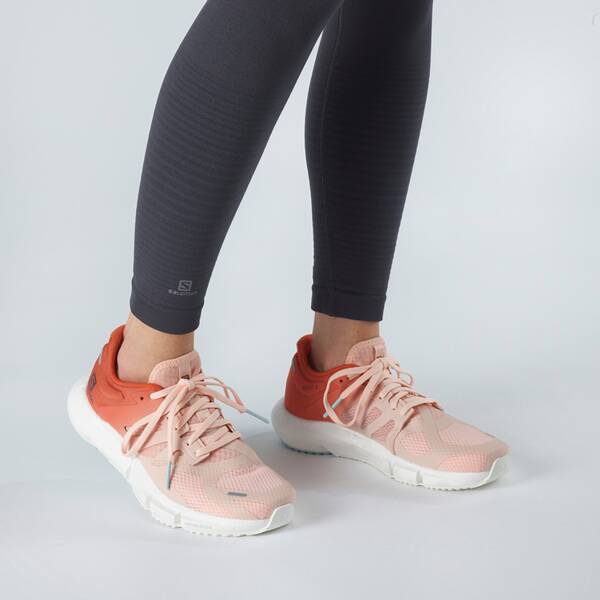 Thumbnail - SALOMON Damen Laufschuhe SHOES PREDICT2 W Peachy Keen/Mecca Orang