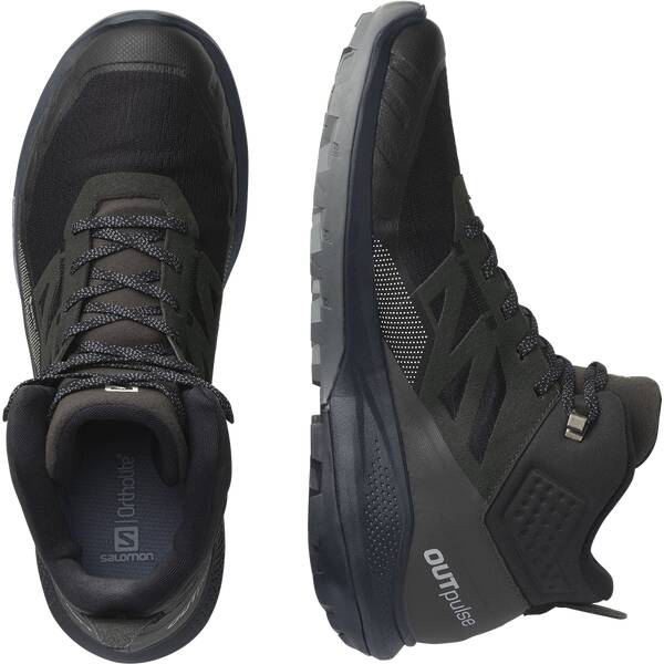Thumbnail - SALOMON Herren Multifunktionsstiefel SHOES OUTpulse Mid GTX Black/Ebony/Vanil