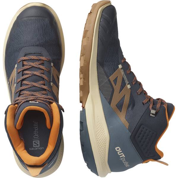 Thumbnail - SALOMON Herren Multifunktionsstiefel SHOES OUTpulse Mid GTX Ebony/Bleached Sa