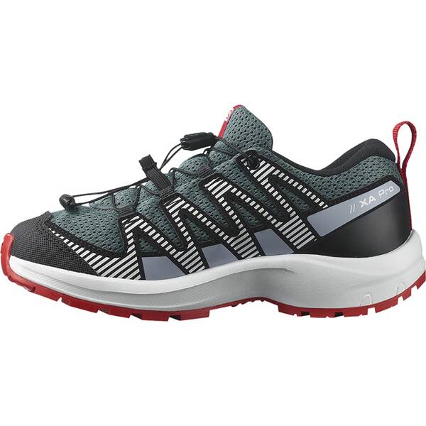 Thumbnail - SALOMON Kinder Multifunktionsschuhe SHOES XA PRO V8 J StoWea/Zen Blue/Goji B