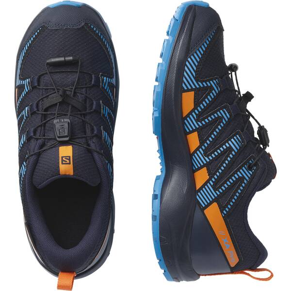 Thumbnail - SALOMON Kinder Multifunktionsschuhe SHOES XA PRO V8 CSWP J Navy/Vibrant Oran