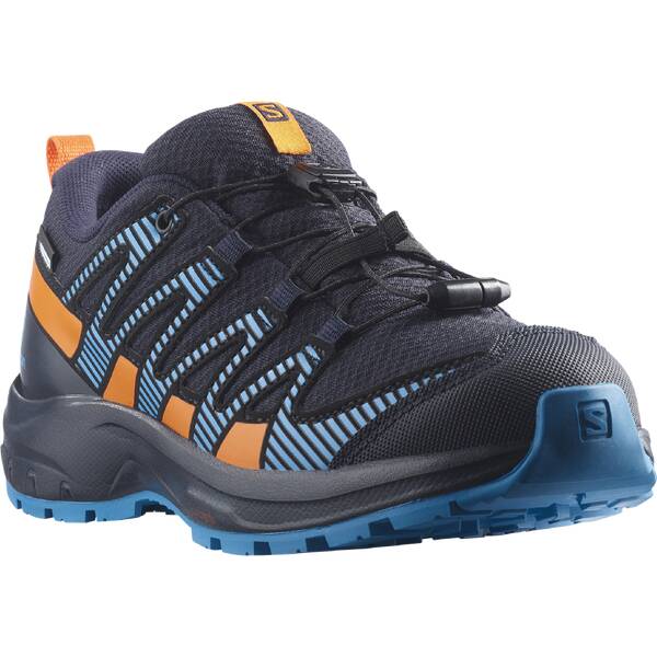 Thumbnail - SALOMON Kinder Multifunktionsschuhe SHOES XA PRO V8 CSWP J Navy/Vibrant Oran