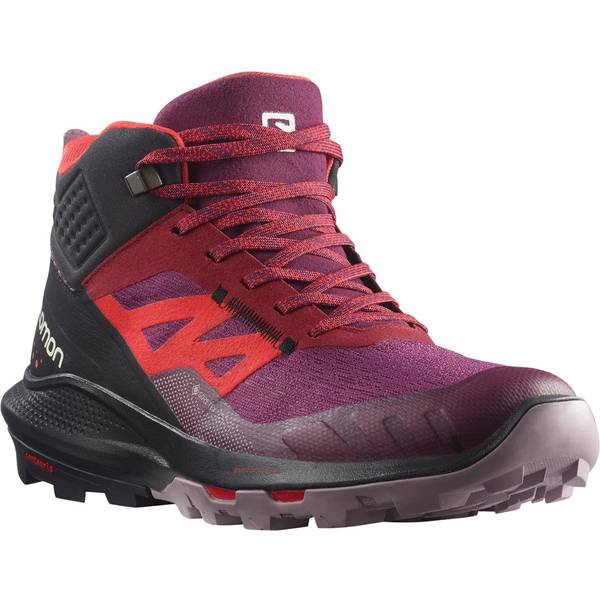Thumbnail - SALOMON Damen Multifunktionsstiefel SHOES OUTpulse Mid GTX W Grape Wine/Vani