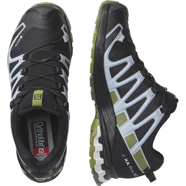 Thumbnail - SALOMON Damen Trailrunningschuhe SHOES XA PRO 3D v8 GTX W Black/Green Mos
