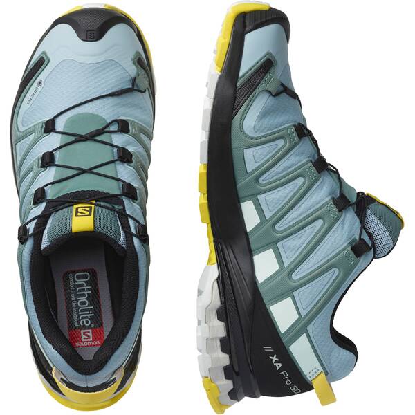 Thumbnail - SALOMON Damen Trailrunningschuhe SHOES XA PRO 3D v8 GTX W Zen Blue/Wht/Go