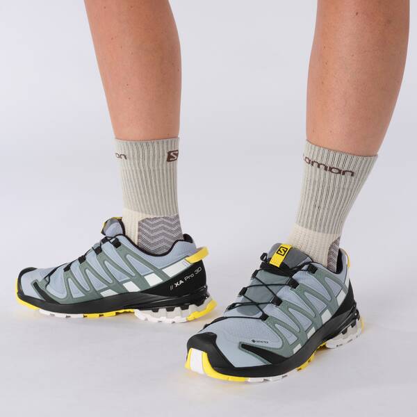 Thumbnail - SALOMON Damen Trailrunningschuhe SHOES XA PRO 3D v8 GTX W Zen Blue/Wht/Go