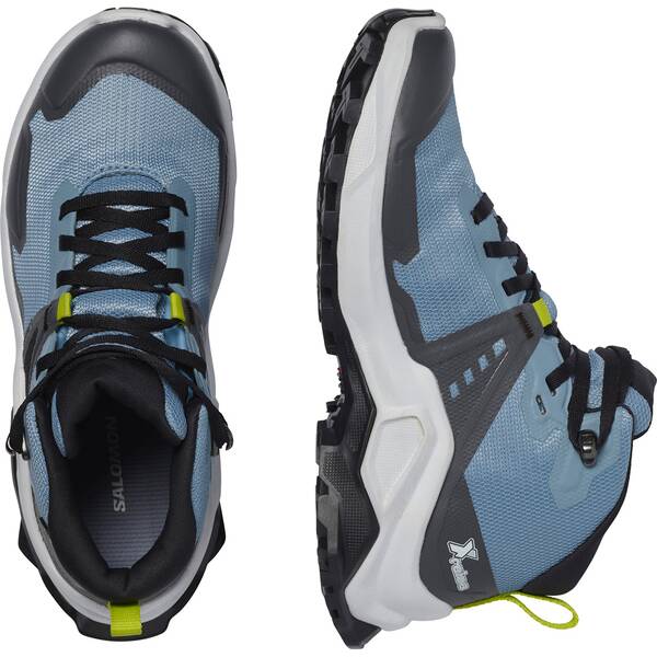 Thumbnail - SALOMON Kinder Trekkingstiefel SHOES X RAISE MID GTX J Faded/Indigo Bun