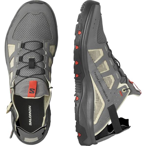 Thumbnail - SALOMON Herren Aquaschuhe SHOES TECHAMPHIBIAN 5 Pewter/Moth/Fird