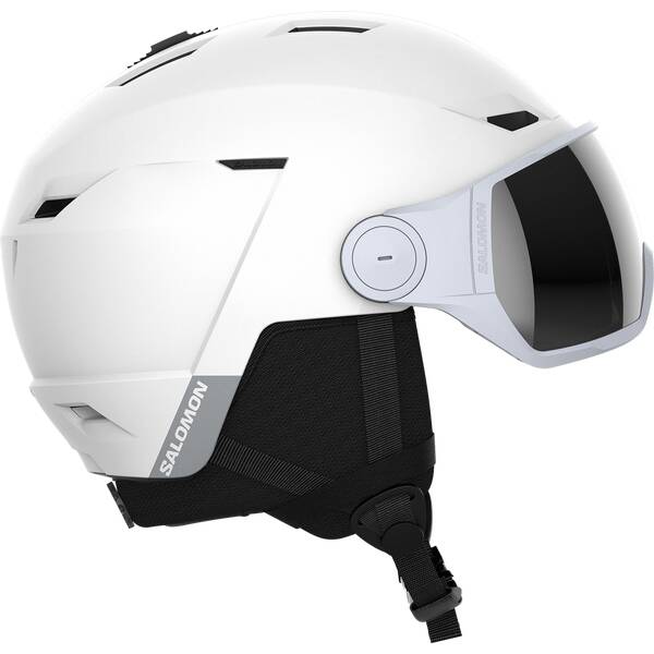 Thumbnail - SALOMON Helm HELMET ICON LT VISOR White/Uni SILVER