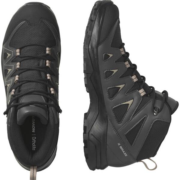 Thumbnail - SALOMON Herren Multifunktionsstiefel SHOES X BRAZE MID GTX Black/Phantm/Vinkh