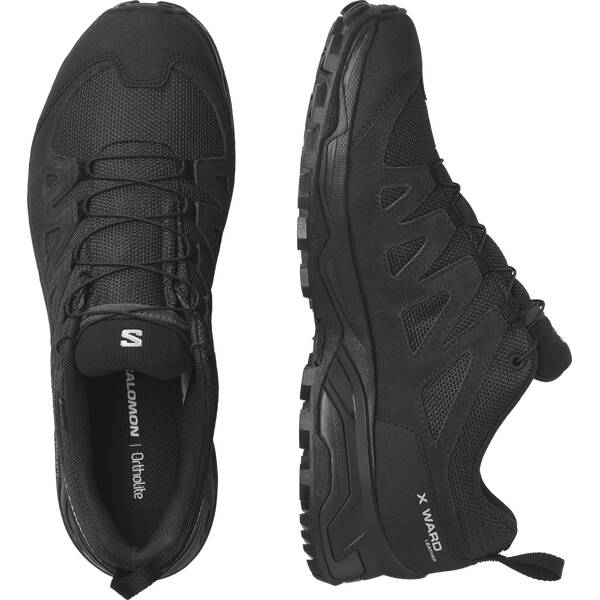 Thumbnail - SALOMON Herren Multifunktionsschuhe SHOES X WARD LEATHER GTX Black/Black/Bla