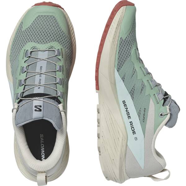 Thumbnail - SALOMON Damen Trailrunningschuhe SHOES SENSE RIDE 5 W Lily/Rain