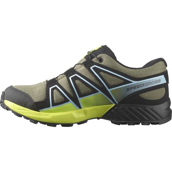 Thumbnail - SALOMON Kinder Multifunktionsschuhe SHOES SPEEDCROSS CSWP J Dlicgr/Black/Yel