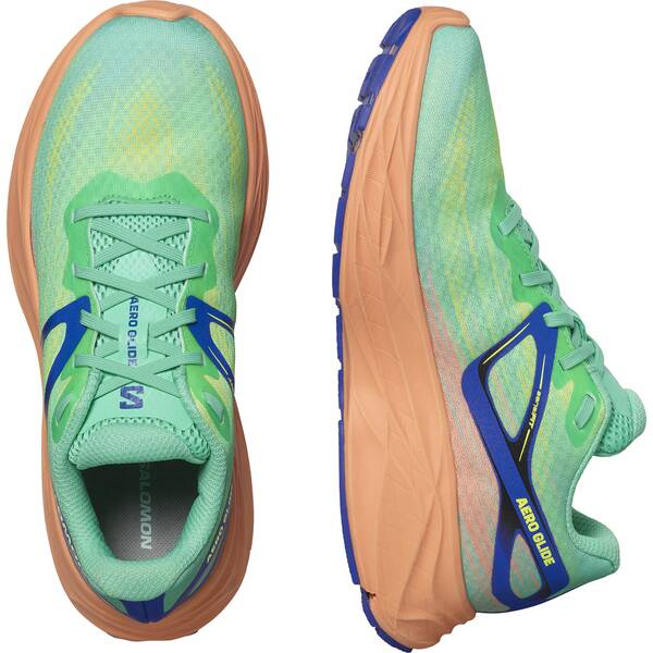 Thumbnail - SALOMON Damen Laufschuhe SHOES AERO GLIDE W Ckatoo/Cntlup/Surf W
