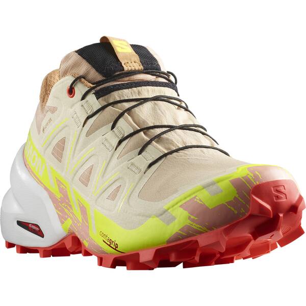 Thumbnail - SALOMON Damen Trailrunningschuhe SHOES SPEEDCROSS 6 GTX W Hzlnut/Yellow/C