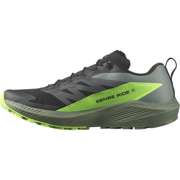 Thumbnail - SALOMON Herren Trailrunningschuhe SHOES SENSE RIDE 5 Black/Laur/Grgeck
