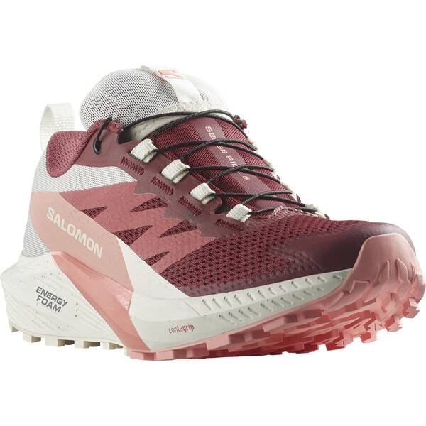 Thumbnail - SALOMON Damen Trailrunningschuhe SHOES SENSE RIDE 5 GTX W Syrah/Vanila/Pe