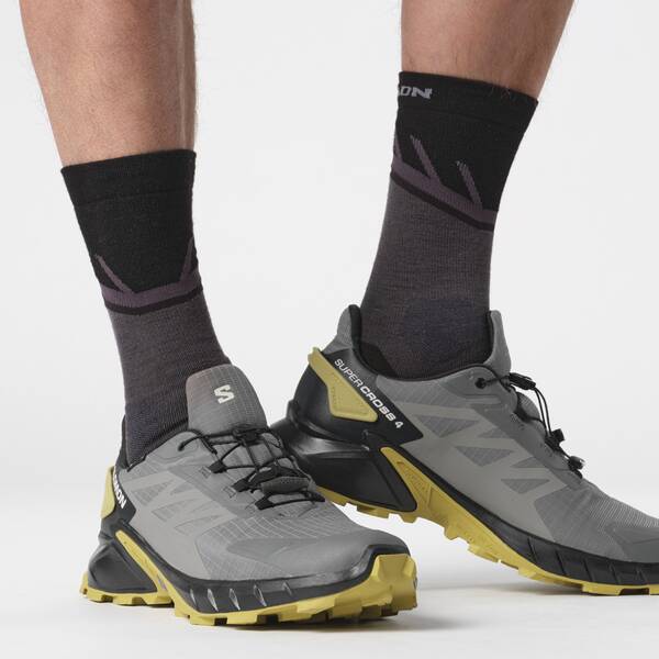 Thumbnail - SALOMON Herren Trailrunningschuhe SHOES SUPERCROSS 4 GTX Pewter/Black/Crgr
