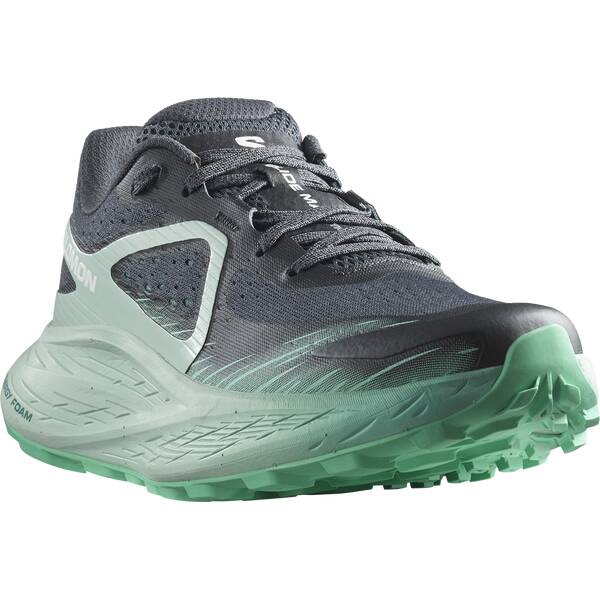 Thumbnail - SALOMON Damen Trailrunningschuhe SHOES GLIDE MAX TR W Ebony/Bluhaz/Ckatoo