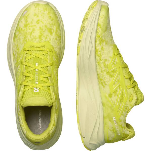Thumbnail - SALOMON Herren Laufschuhe SHOES AERO GLIDE 2 Sulphr/Sun Lm/Whjade