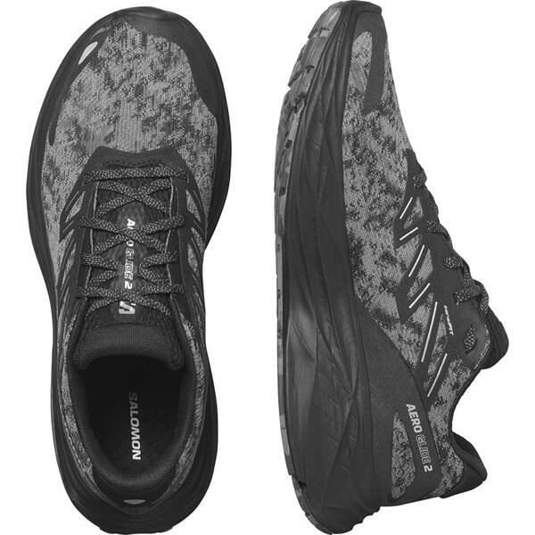 Thumbnail - SALOMON Herren Laufschuhe SHOES AERO GLIDE 2 Black/Phantom/Ghost
