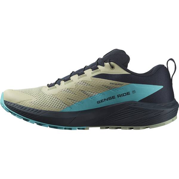 Thumbnail - SALOMON Herren Trailrunningschuhe SHOES SENSE RIDE 5 Alfalfa/Carbon/Peablu