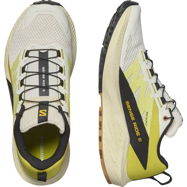 Thumbnail - SALOMON Damen Trailrunningschuhe SHOES SENSE RIDE 5 W Vanila/Sulphr/Black