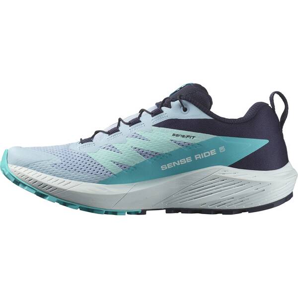 Thumbnail - SALOMON Damen Trailrunningschuhe SHOES SENSE RIDE 5 W Cashbl/Carbon/Peabl