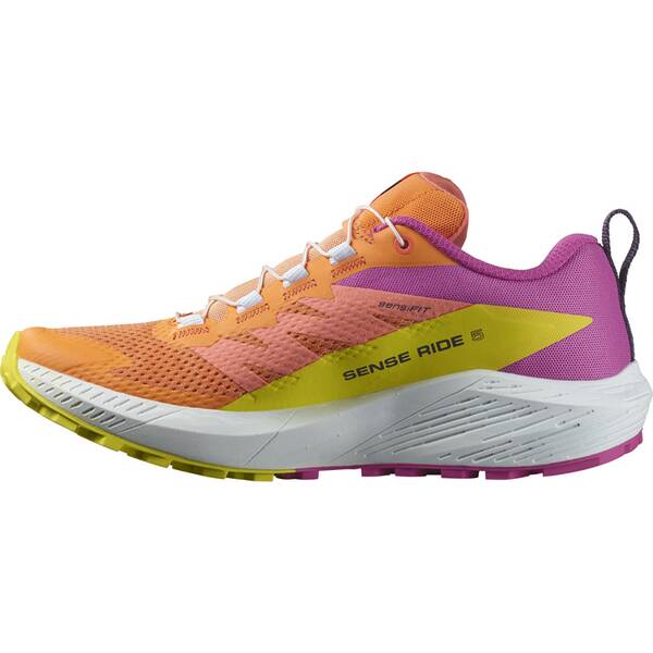Thumbnail - SALOMON Damen Trailrunningschuhe SHOES SENSE RIDE 5 W Bparad/Wht/Sulphr