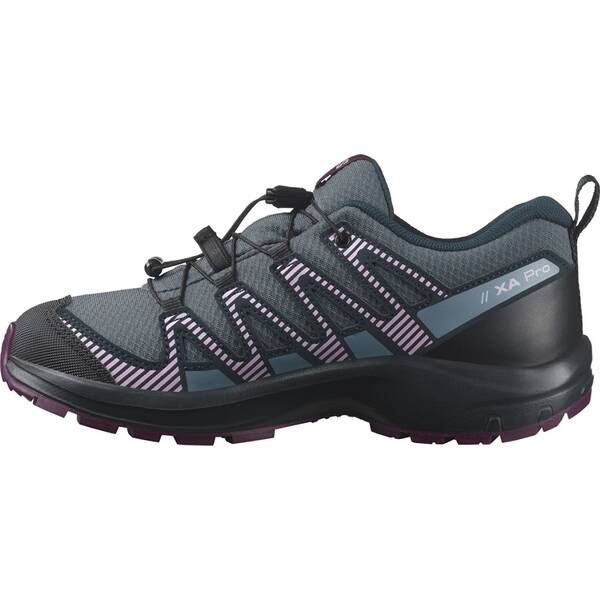 Thumbnail - SALOMON Kinder Multifunktionsschuhe SHOES XA PRO V8 WP J Neptun/Carbon/Plumc