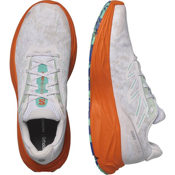 Thumbnail - SALOMON Herren Laufschuhe SHOES AERO GLIDE 2 White/Chert/Electg
